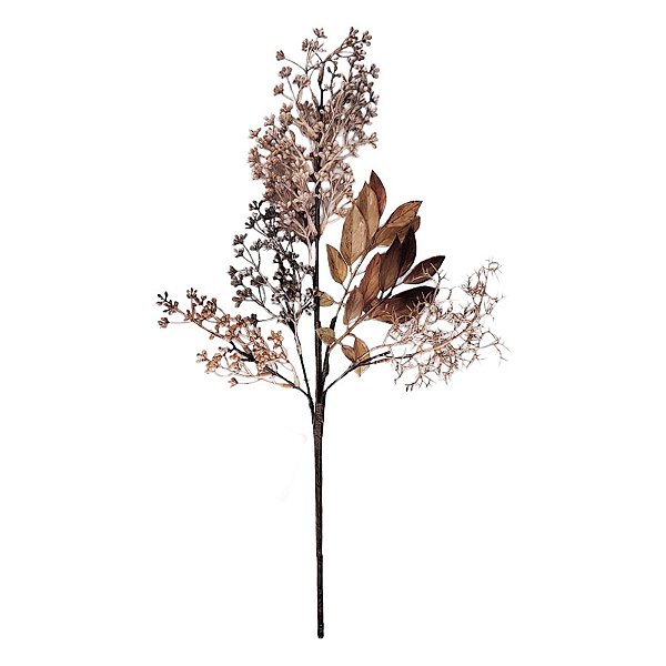 Galho Decorativo - Creme e Cinza - 50cm - 1 unidade - Rizzo