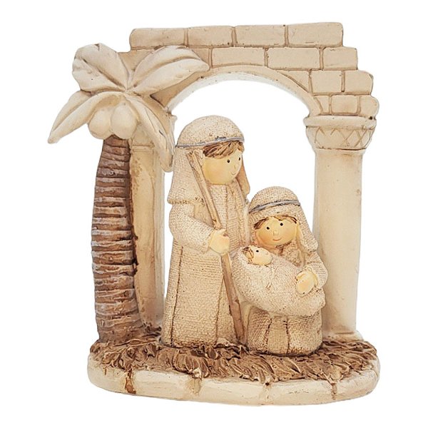 Enfeite de Natal em Resina - Sagrada Família - 11x10cm - 1 unidade - Rizzo