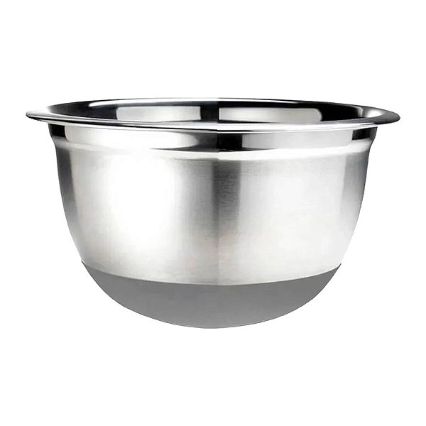 Bowl Multiuso Inox com Base de Silicone - 21cm - 1 unidade - Clink - Rizzo