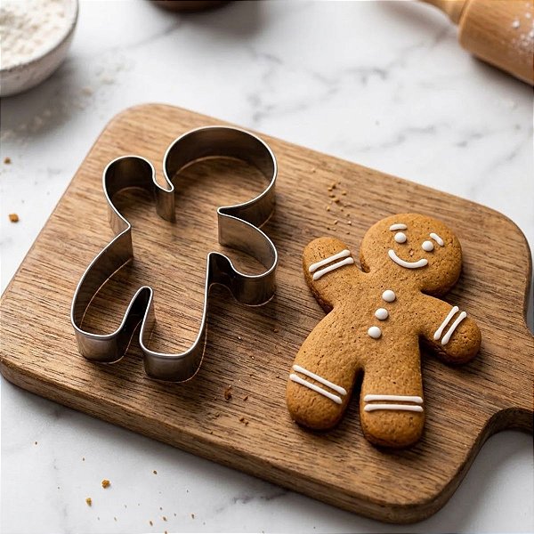 Cortador Gingerbread 3G - Ref.636 - 7,5x9,5x1,5cm - 1 unidade - RR Cortadores - Rizzo