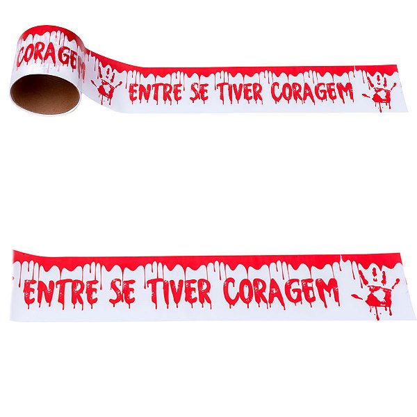 Faixa Decorativa Halloween - Entre Se Tiver Coragem - 7x600cm - 1 unidade - Rizzo