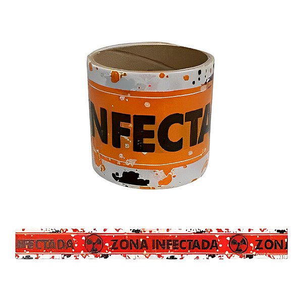 Faixa Decorativa Halloween - Zona Infectada - 7x600cm - 1 unidade - Rizzo