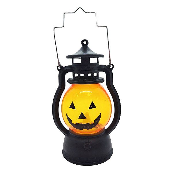 Mini Lamparina Decorativa Halloween - Abóbora Mod.3 - 12x6cm - 1 unidade - Rizzo