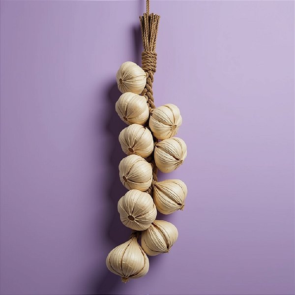 Cordão de Alho Decorativo - 42cm - 1 unidade - Rizzo