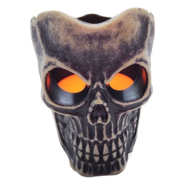 Vela Decorativa Com Led Halloween - Crânio com Led - 6x4,5cm - 1 unidade - Rizzo