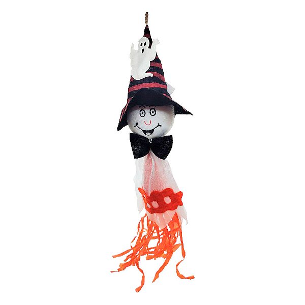 Enfeite de Halloween para Pendurar - Fantasma - 40x9cm - 1 unidade - Rizzo
