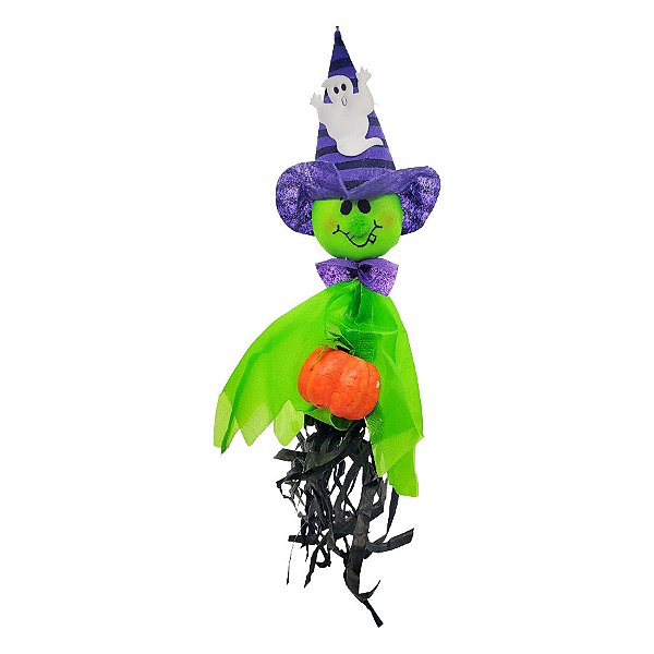 Enfeite de Halloween para Pendurar - Bruxa - 40x9cm - 1 unidade - Rizzo