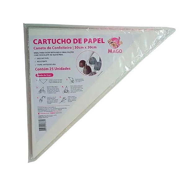 Cartucho de Papel - 30x30cm - 25 unidades - Mago - Rizzo