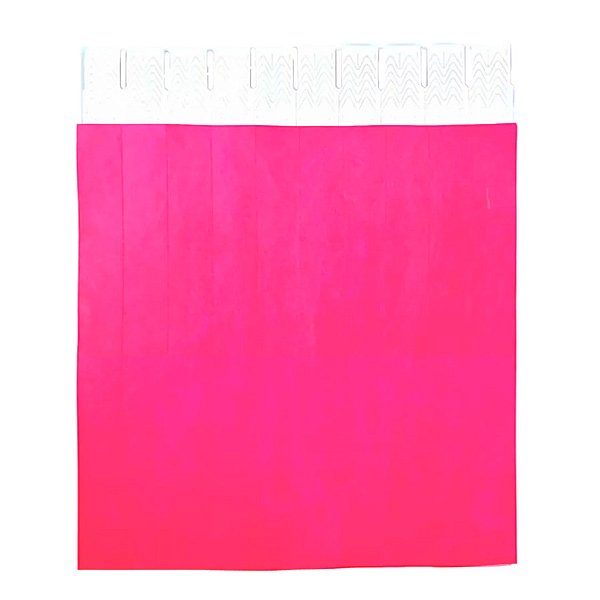 Pulseira de Identificação Para Eventos - Pink Neon - 1,9x25cm - 50 unidades - Rizzo