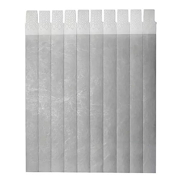 Pulseira de Identificação Para Eventos - Prata - 1,9x25cm - 50 unidades - Rizzo