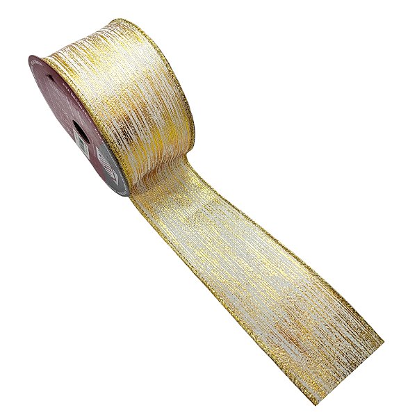 Fita Decorativa - Linhas Douradas - 6x914cm - 1 unidade - Rizzo