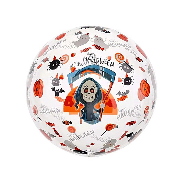 Balão de Festa Metalizado 18" 45cm - Morte - 1 unidade - Silver Festas - Rizzo