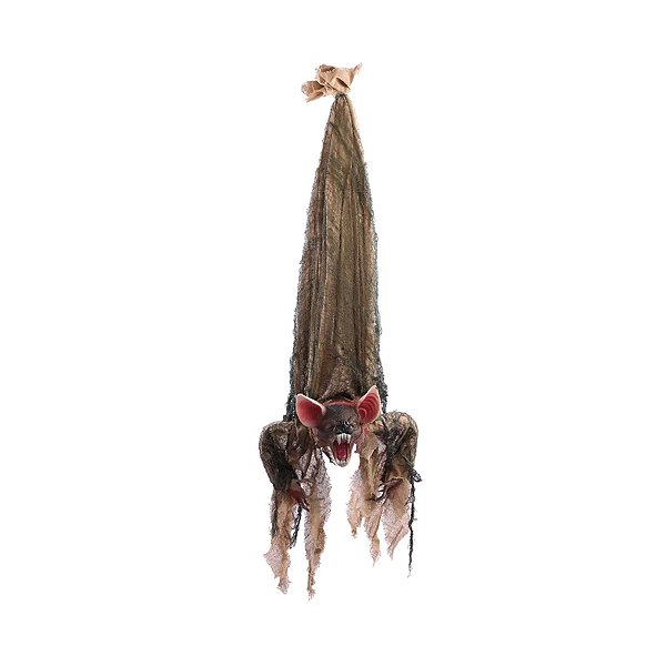 Enfeite Decorativo Halloween - Morcego Bruce - 80cm - Som, Luz e Movimento - 1 unidade - Cromus - Rizzo