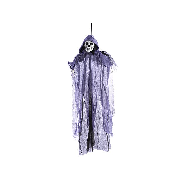 Enfeite Decorativo Halloween - Caveira com Capa Giacomeo - 95cm - 1 unidade - Cromus - Rizzo