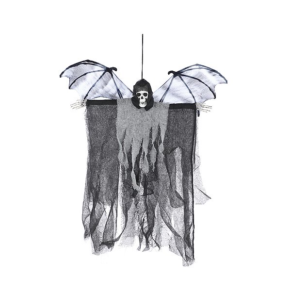Enfeite Decorativo Halloween - Caveira com Asas Antero - 55cm - 1 unidade - Cromus - Rizzo