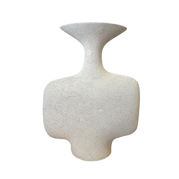 Vaso Branco de Polirresina - 29cm - 1 unidade - Rizzo