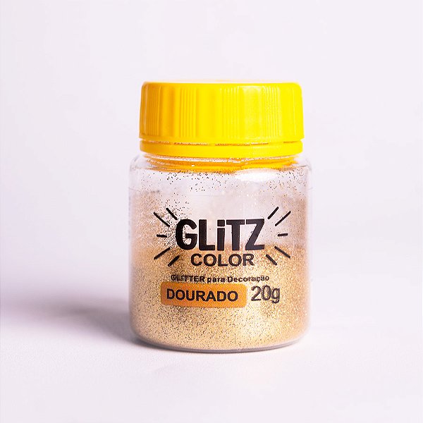 Glitter para Decoração Dourado Glitz 20g - 1 unidade - Fab - Rizzo