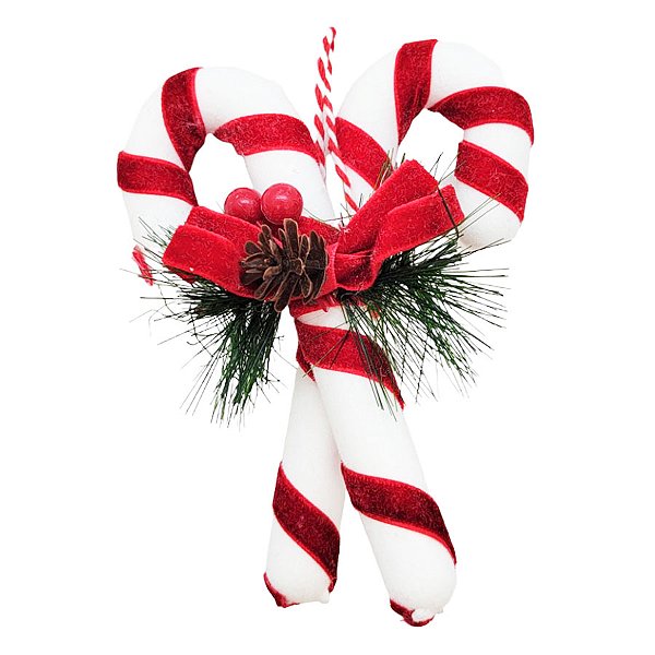 Enfeite de Pendurar de Natal - Pirulitos Listrados - 15x11cm - 1 unidade - Rizzo