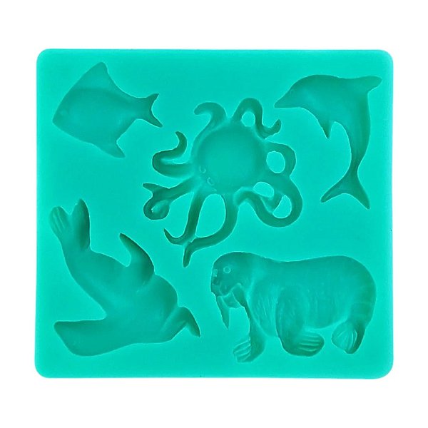 Molde de Silicone - Fundo do Mar - 8,5cm - 1 unidade - Prime Chef - Rizzo