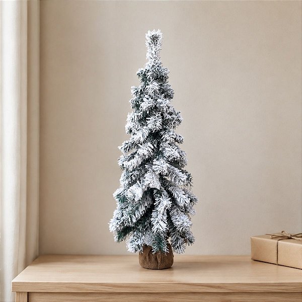 Árvore de Natal Modelo Tomilho Nevada - 50 Galhos - 60cm - Ref. RZO423 - 1 unidade - Rizzo