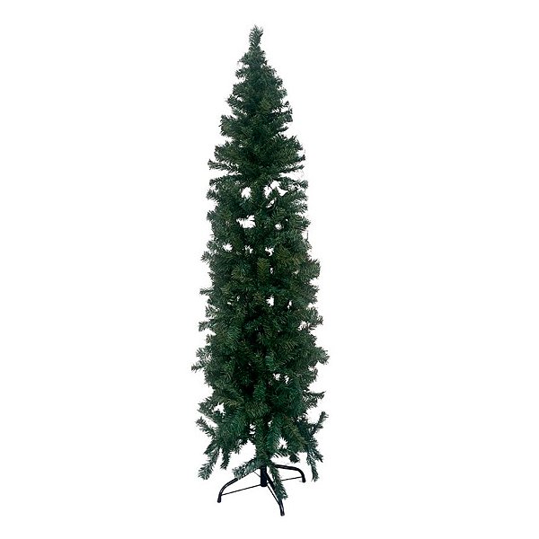 Árvore de Natal Modelo Manjericão Slim - 646 Galhos - 2,10m - Ref. RZO363 - 1 unidade - Rizzo
