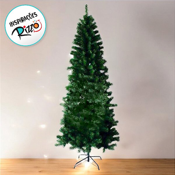 Árvore de Natal Modelo Manjericão Slim - 172 Galhos - 1,20m - Ref. RZO360 - 1 unidade - Rizzo