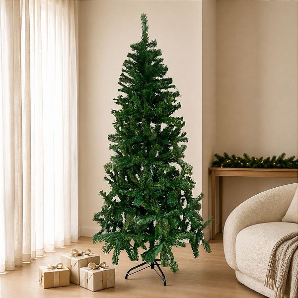Árvore de Natal Modelo Sálvia - 660 Galhos - 210cm - Ref. RZO358 - 1 unidade - Rizzo