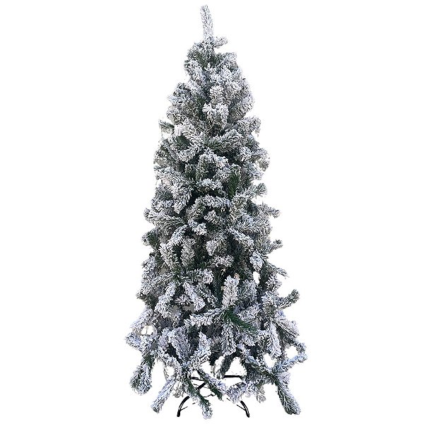 Árvore de Natal Modelo Manjerona Nevada - 1002 Galhos - 2,40m - Ref. RZO354 - 1 unidade - Rizzo