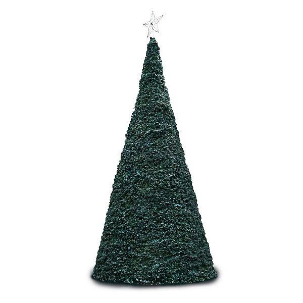Árvore de Natal Premium - Torre de Metal com Festão - Verde - 8m - 1 unidade - Cromus - Rizzo