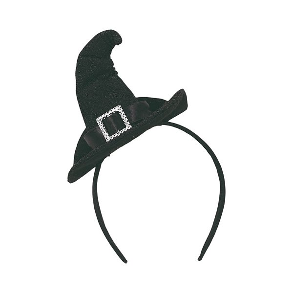 Tiara Bruxa Alexia de Halloween - Preto - 23cm - 1 unidade - Cromus - Rizzo