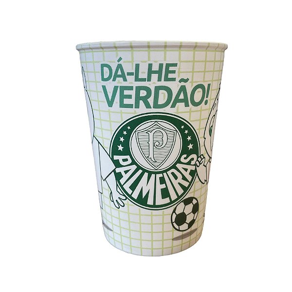 Copo de Plástico para Colorir Palmeiras - 320ml - 1 unidade - Plasútil - Rizzo
