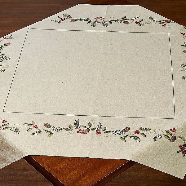 Toalha de Mesa de Natal - Berry Vermelho - 160cm - 1 unidade - Rizzo
