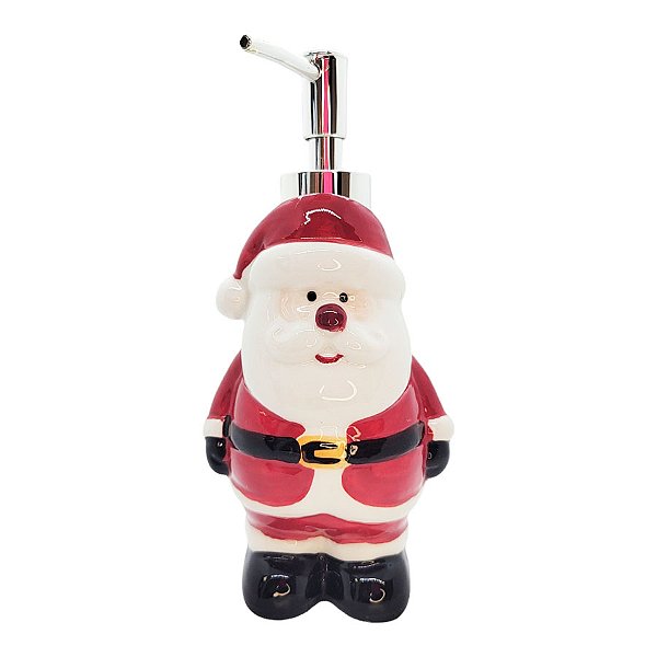Porta Sabonete Liquido de Natal - Papai Noel - 18x5cm - 1 unidade - Rizzo