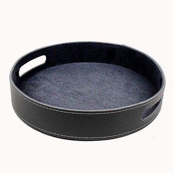 Bandeja de MDF com Revestimento em PU - 27x27x5cm - 1 unidade - Rizzo