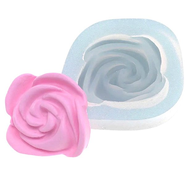 Molde de Silicone - Rosa Parish 360 - 6x6cm - 1 unidade - Rizzo