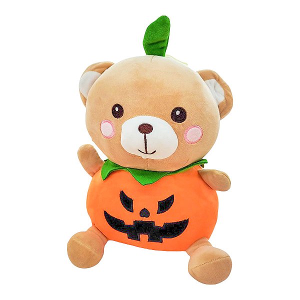 Urso Abóbora Grande de Pelúcia - 38cm - 1 unidade - Rizzo
