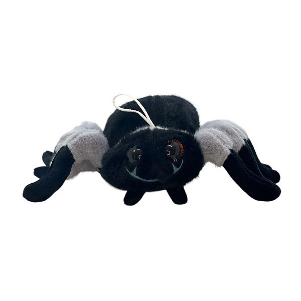 Aranha Cinza de Pelúcia - 25cm - 1 unidade - Rizzo