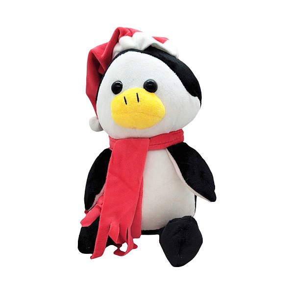 Pinguim com Cachecol de Pendurar de Pelúcia - 29cm - 1 unidade - Rizzo