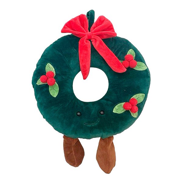Guirlanda Natalina de Pelúcia - 27cm - 1 unidade - Rizzo