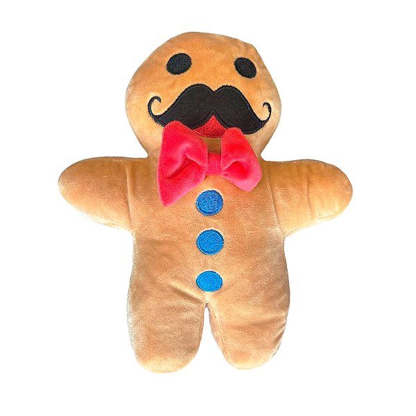 Biscoito de Natal com Bigode de Pelúcia - 21cm - 1 unidade - Rizzo