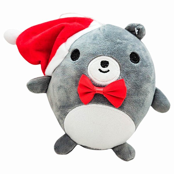 Urso Cinza de Pelúcia - 18cm - 1 unidade - Rizzo