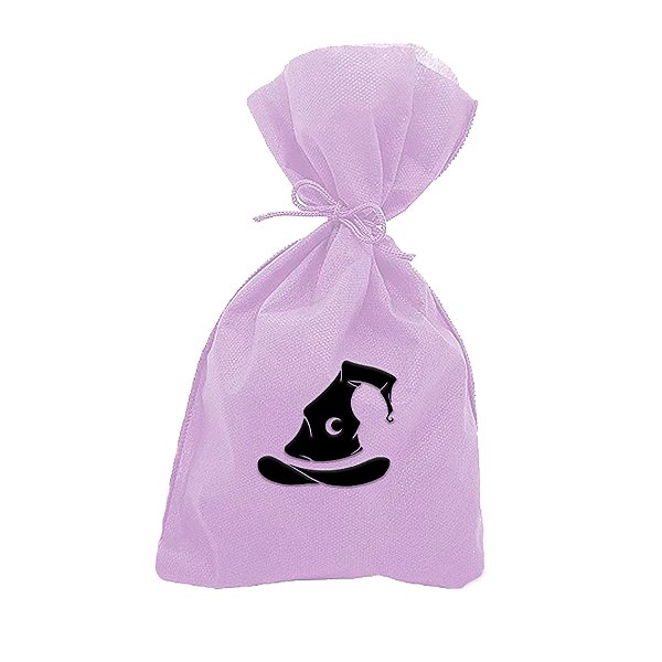 Saco para Surpresas de Halloween - Chapéu de Bruxa - 13x25cm - 10 unidades - Rizzo