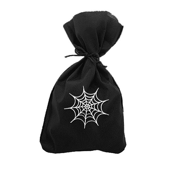 Saco para Surpresas de Halloween - Teia - 13x25cm - 10 unidades - Rizzo