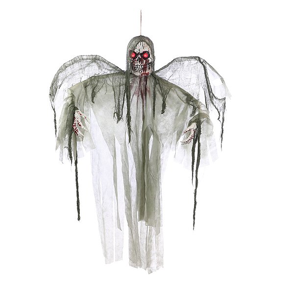Enfeite Decorativo Halloween - Caveira Dylan com Luz e Som - 160cm - 1 unidade - Cromus - Rizzo
