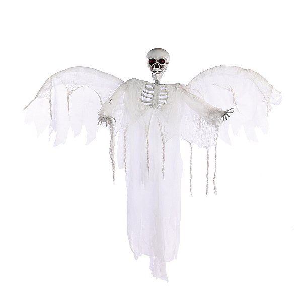 Enfeite Decorativo Halloween - Caveira Drake com Luz - 150cm - 1 unidade - Cromus - Rizzo