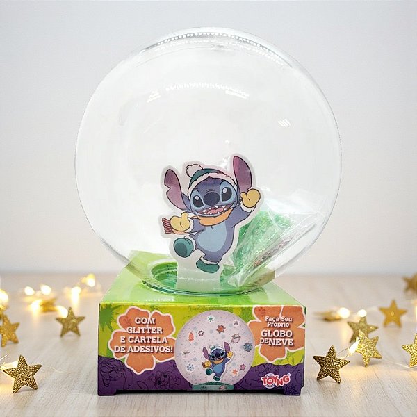 Globo de Neve Stitch - Faça Você mesmo - 13cm - 1 unidade - Rizzo
