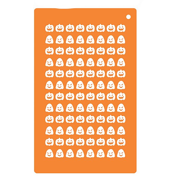 Placa para Confeitos e Sprinkles - Abóbora - Ref.1520 - 1,5cm - 1 unidade - RR Cortadores - Rizzo