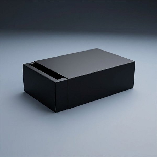 Caixa Gaveta Premium N°1 - Preta - 27x19x8,5cm - 5 unidades - Rizzo