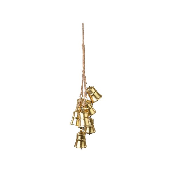 Enfeite de Pendurar de Natal - Sino de Ouro - 30cm - 1 unidade - Cromus - Rizzo