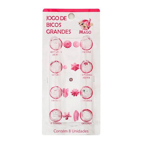 Kit de Bico de Plástico Grande com 8 un. Mago